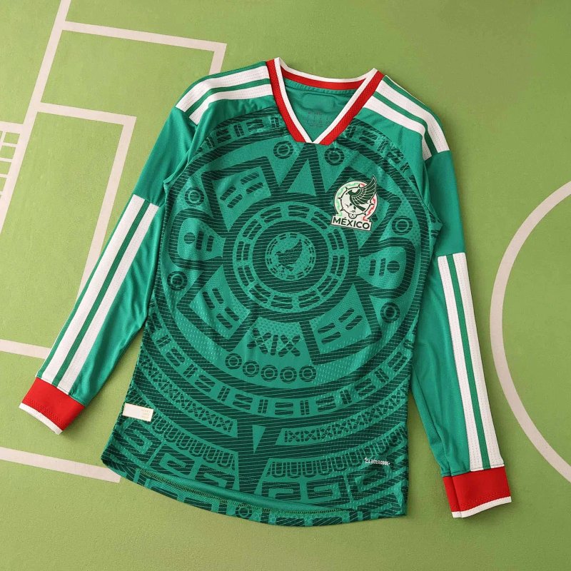 Mexico long sleeve football jersey