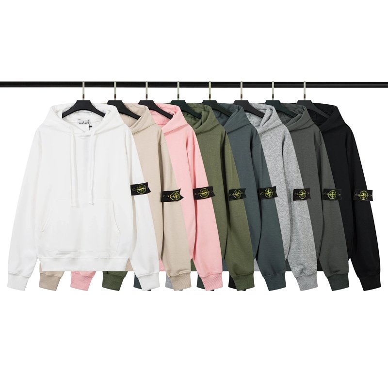 Stone Island badge hoodies