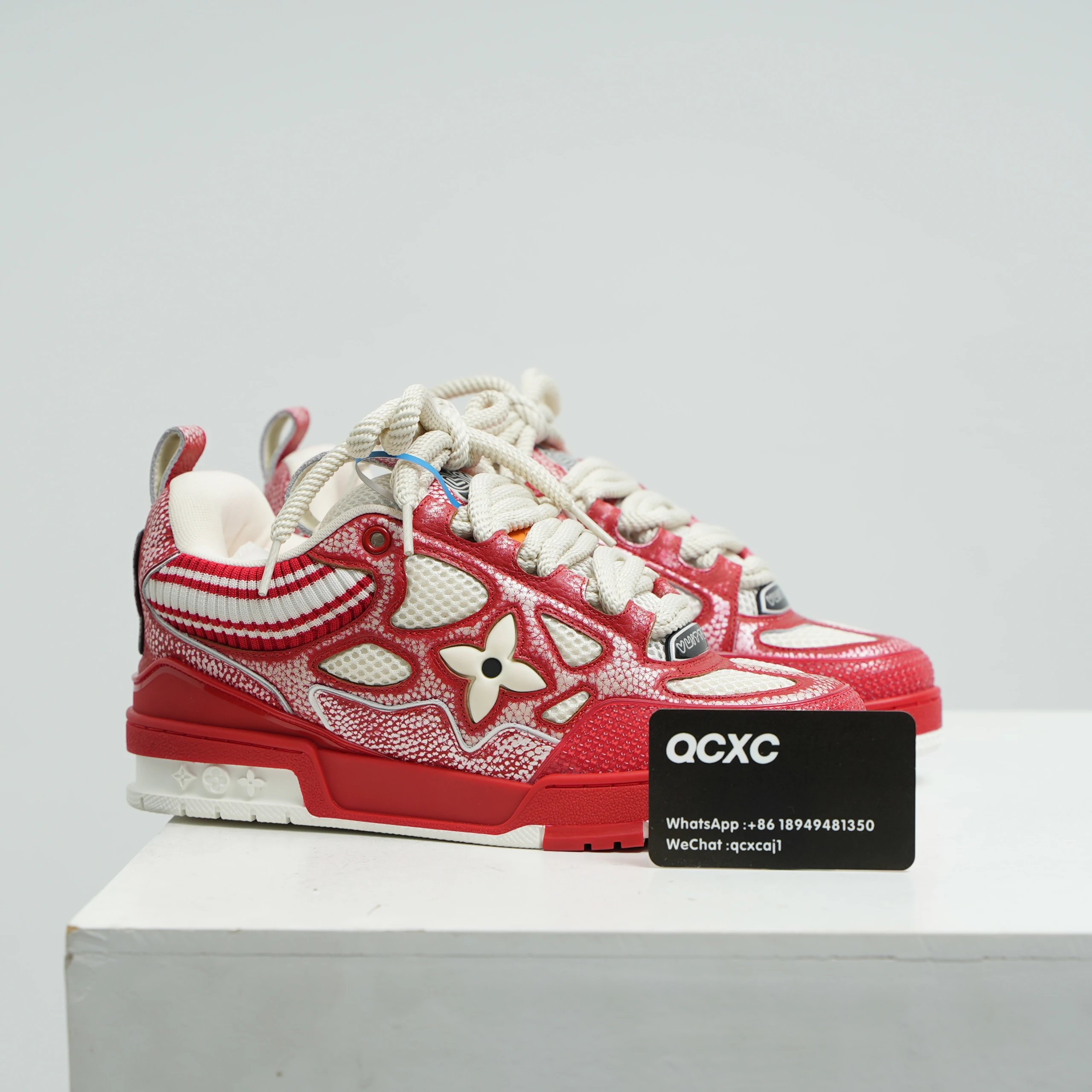 Foshan Plus Skate Rhinestone Red