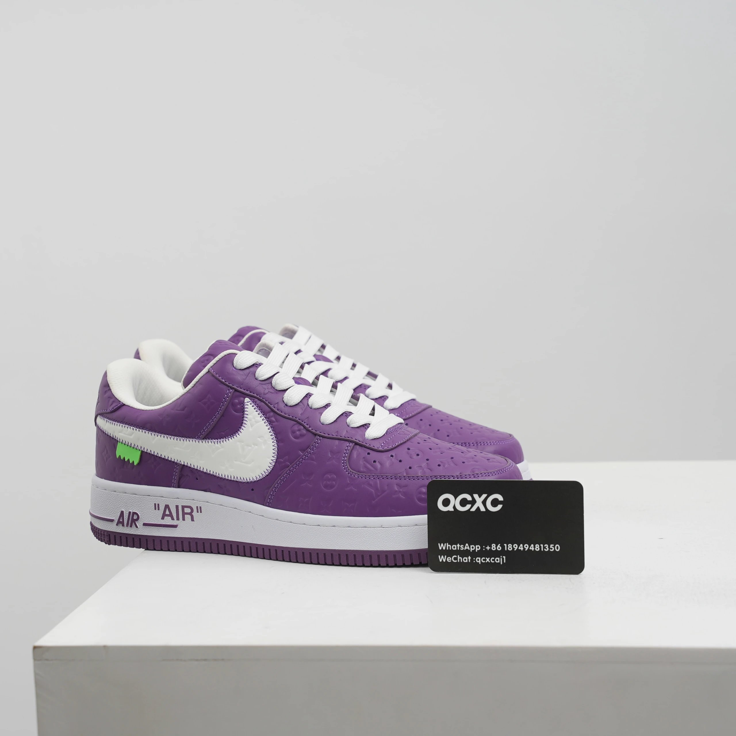 LV Air Force 1 — purple colorway — USFans Spreadsheet photo