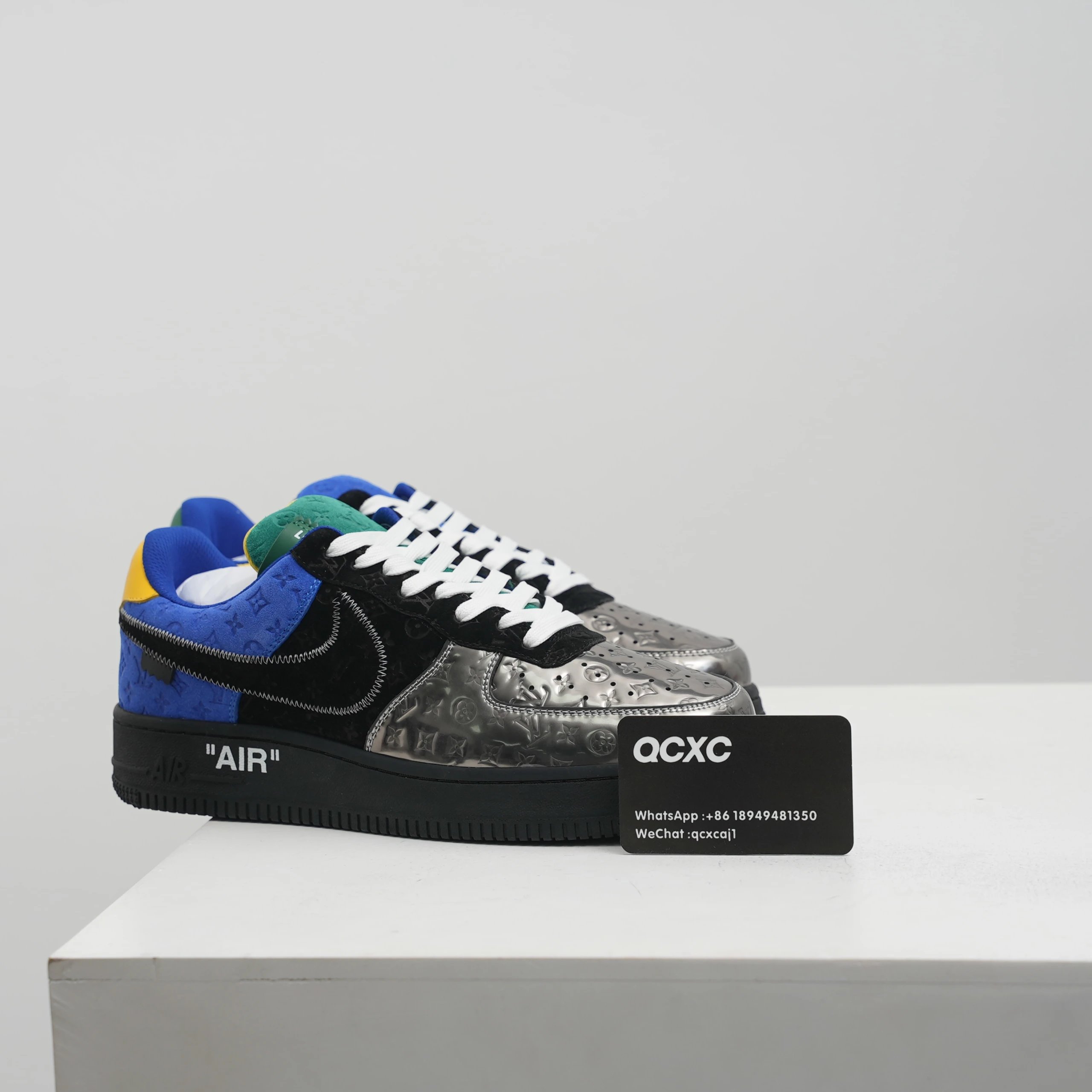 LV Air Force 1 — blue silver colorway — USFans Spreadsheet photo