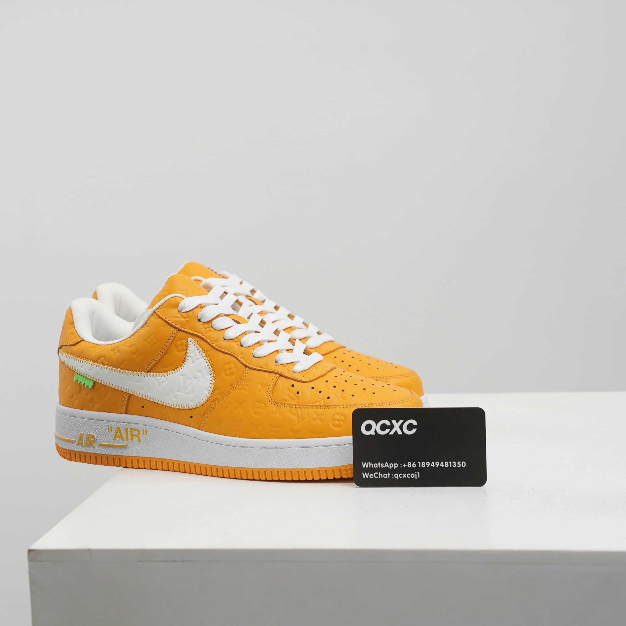 LV Air Force 1 — yellow colorway — USFans Spreadsheet photo