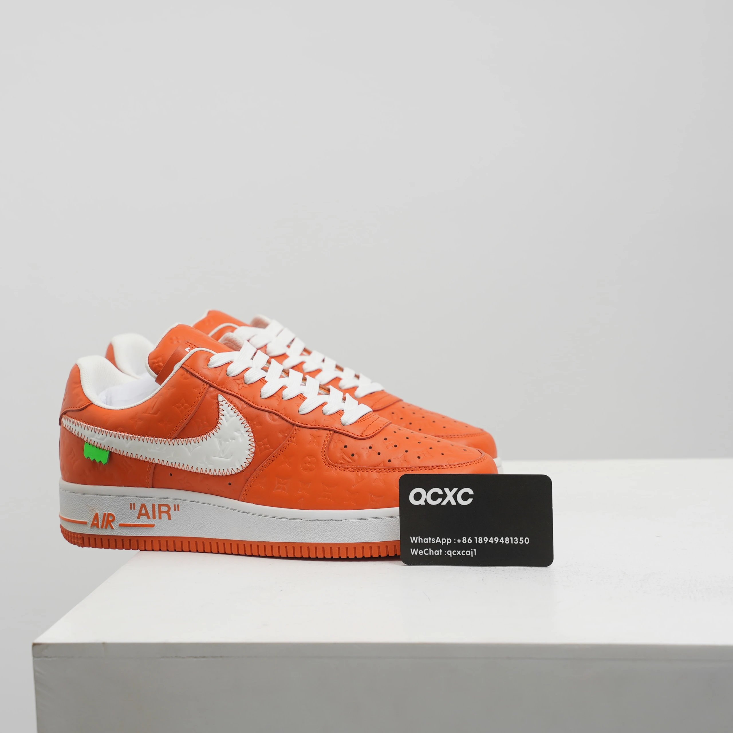LV Air Force 1 — orange colorway — USFans Spreadsheet photo