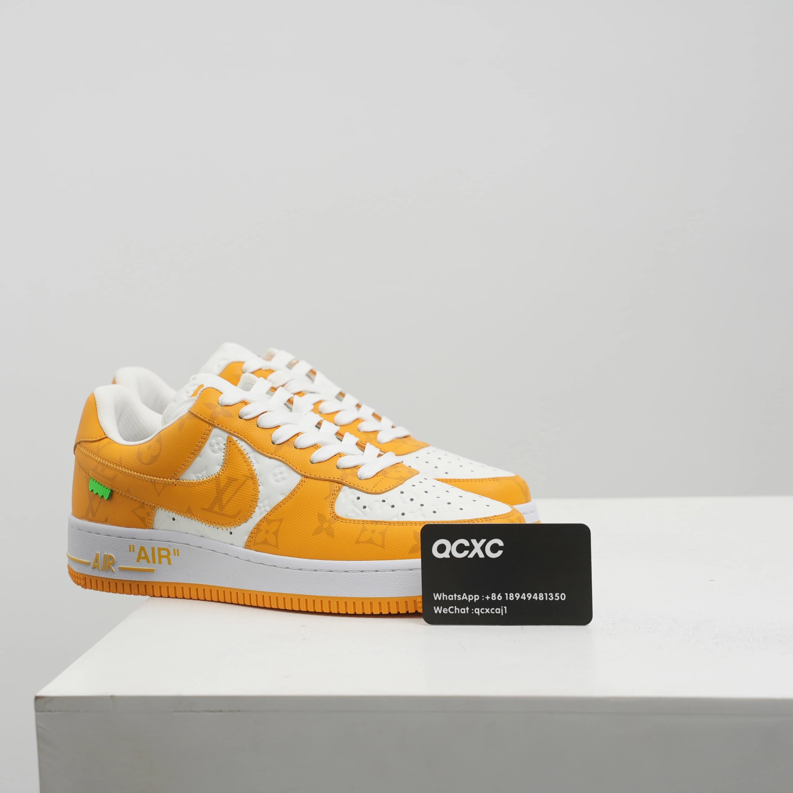 LV Air Force 1 — white yellow skin colorway — USFans Spreadsheet photo