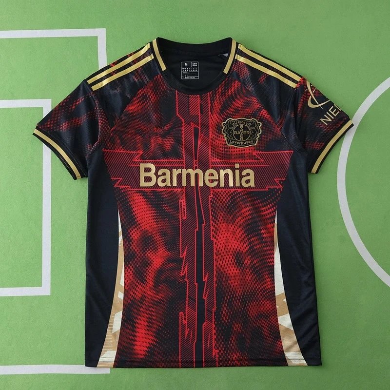 2025/26 Bayer Leverkusen Black and Red Special Edition Thai Version (Please leave customization notes when placing the order; messages are not accepted.)