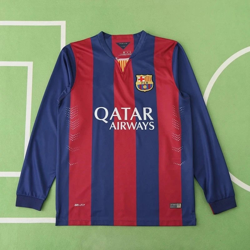 1415 Barcelona Home Long Sleeve Thai Version (Please leave customization info in order notes, messages are not counted)