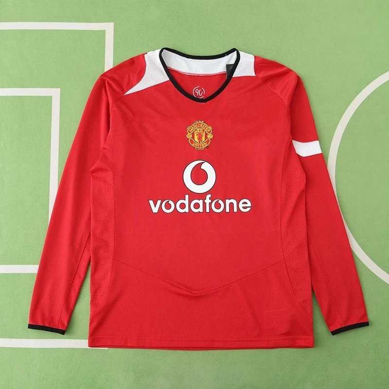 0405 Manchester United Home Long Sleeve Thai Version (Please note customization info when placing order, messages won't count)