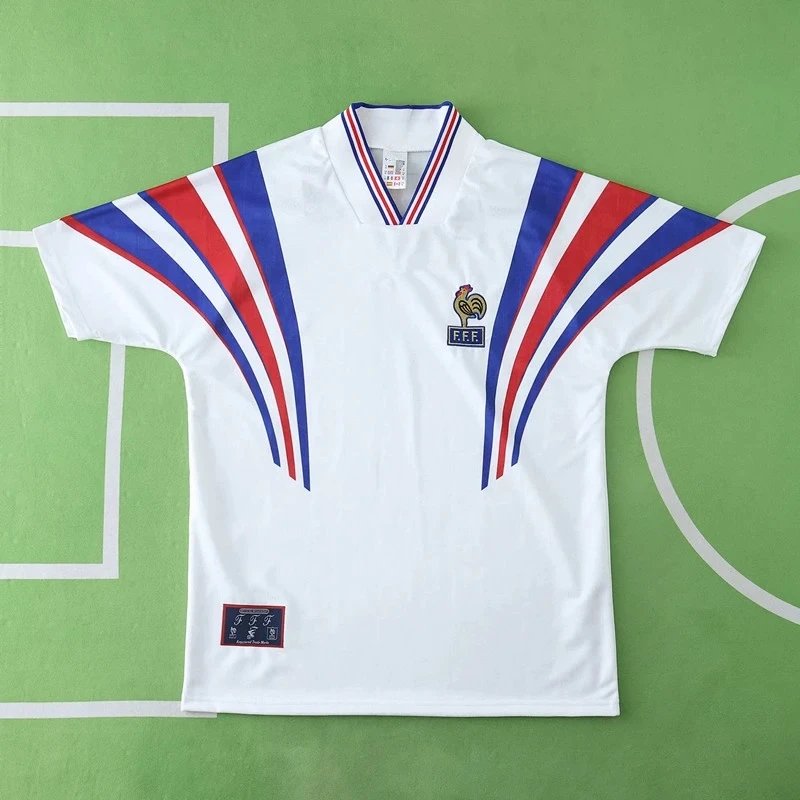 1996 France Away White Thailand Version (Please leave customization details in order notes; messages will not be counted)