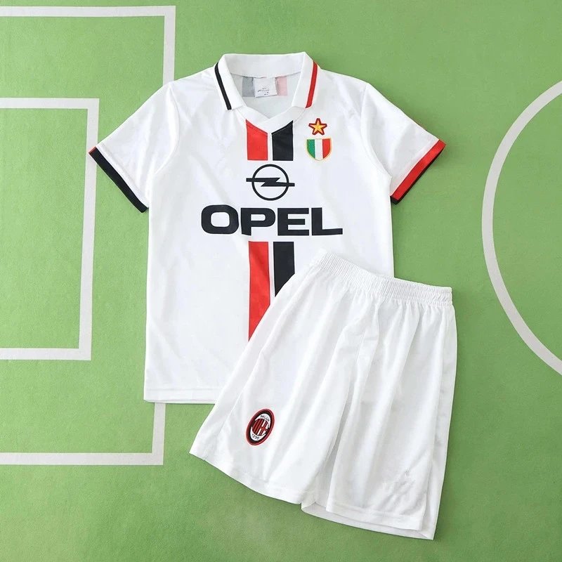 9697AC Away White Kids' Jersey (Customization info must be noted in the order; messages are not accepted)
