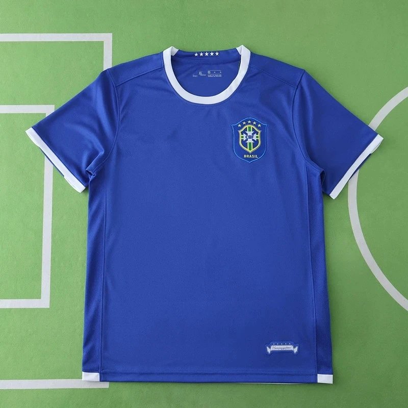 2006 Brazil away blue Thai version (please note customization information when placing the order, sending messages does not count)