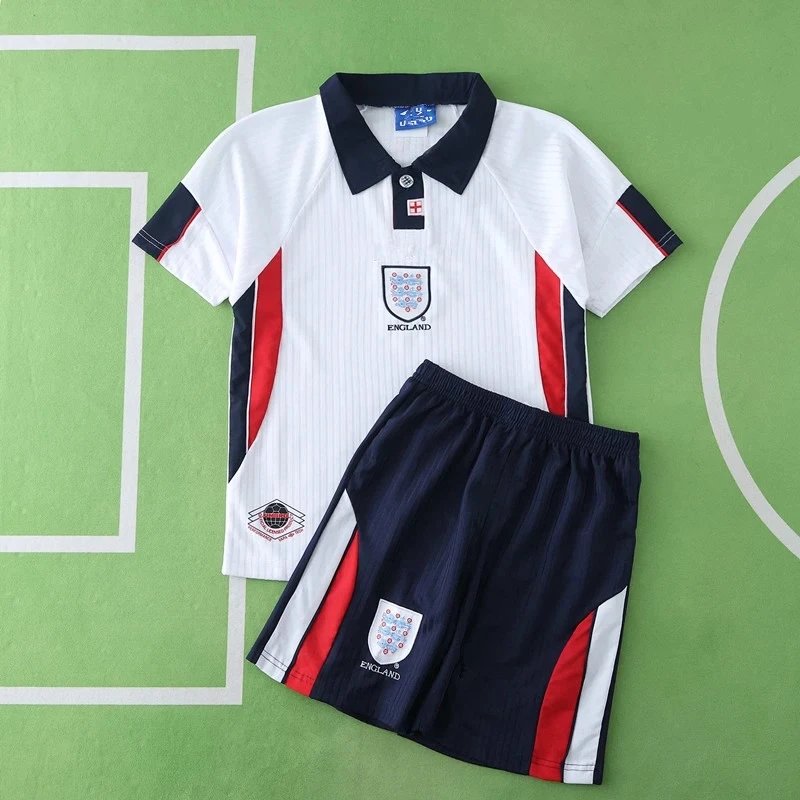 1998 England Home Kids' Jersey (Please note customization info in your order; messages are not accepted)