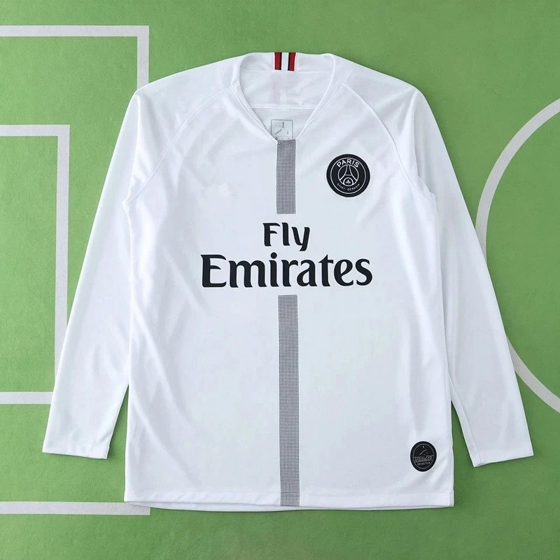 1819 Paris Jordan White Long Sleeve Thai Version (Please note customization info when placing order, messages are not counted)