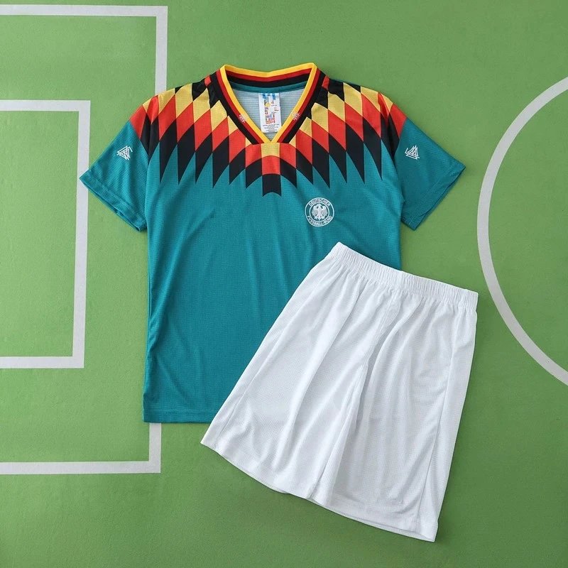 1994 Germany Away Green Kids Jersey (Please note customization info in order remarks, messages are not counted)