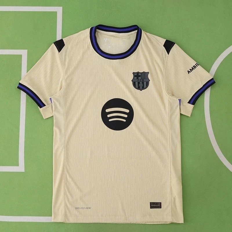 2526 Barcelona Away Cream Player Version (Please leave customization notes in the order remarks; messages do not count)