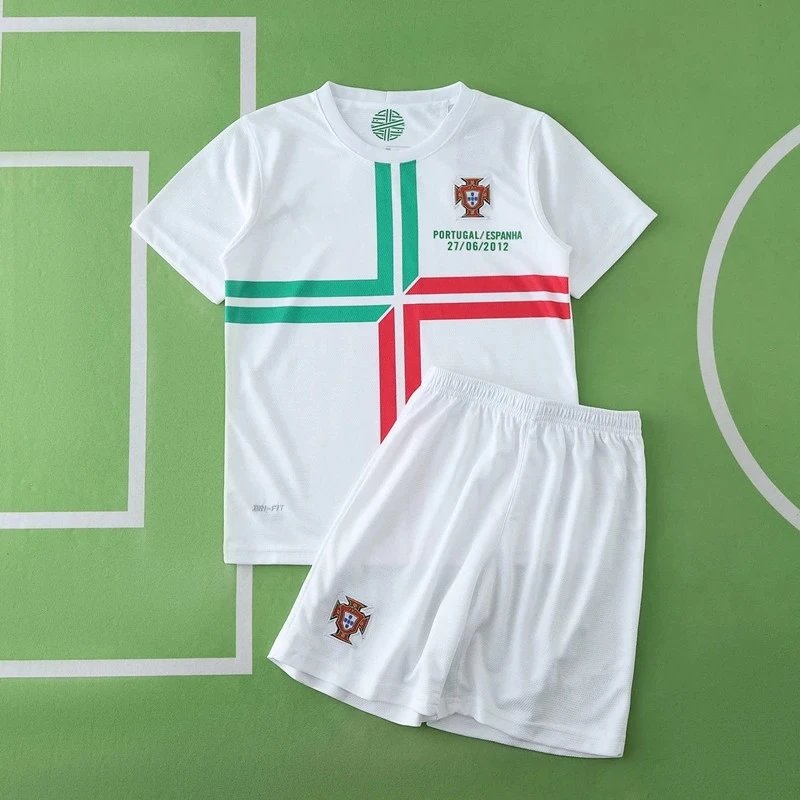 1213 Portugal Away White Kids' Kit (Please note customization info in order remarks; messages will not be counted)