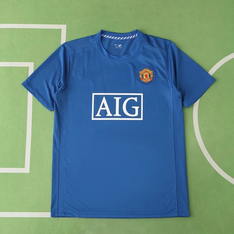 0708 Manchester United Away Blue Replica (Customization info must be noted at checkout; sending a chat message will not be considered)