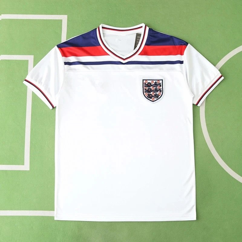 1982 England Home Retro Fan Version (Please note customization info when placing order; messages will not count)