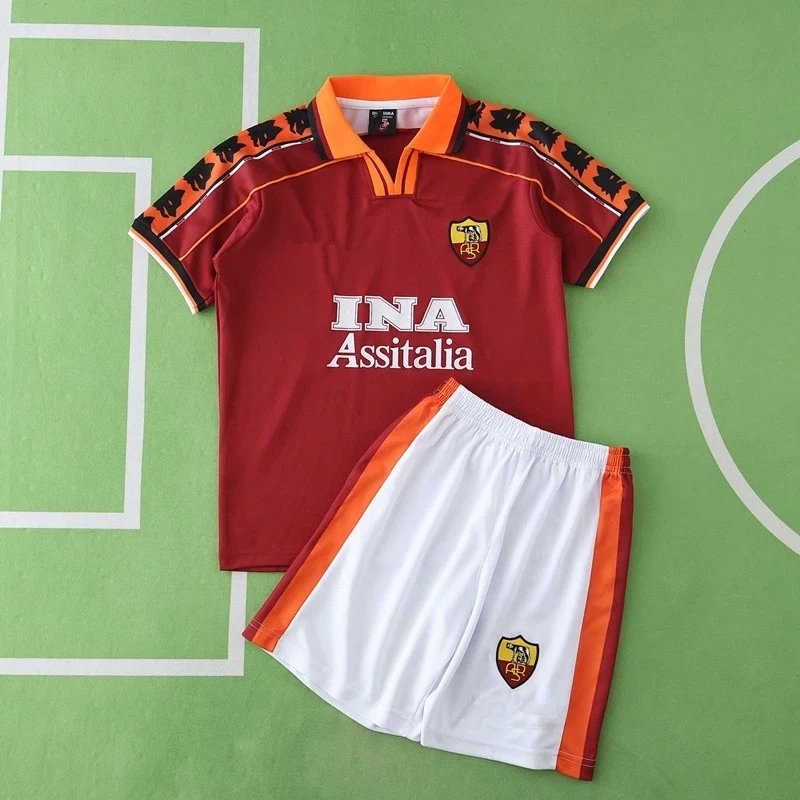 9899 Roma Home Kids Jersey (Please note customization requests when placing your order, messages will not be accepted)