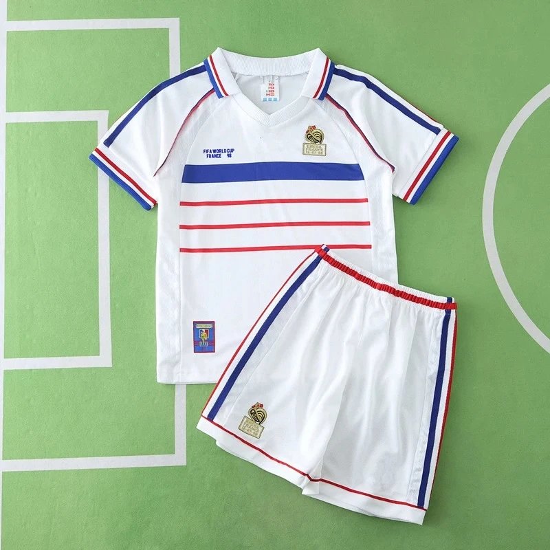 1998 France Away Kids Jersey (Please note customization info in order remarks; messages won't count)