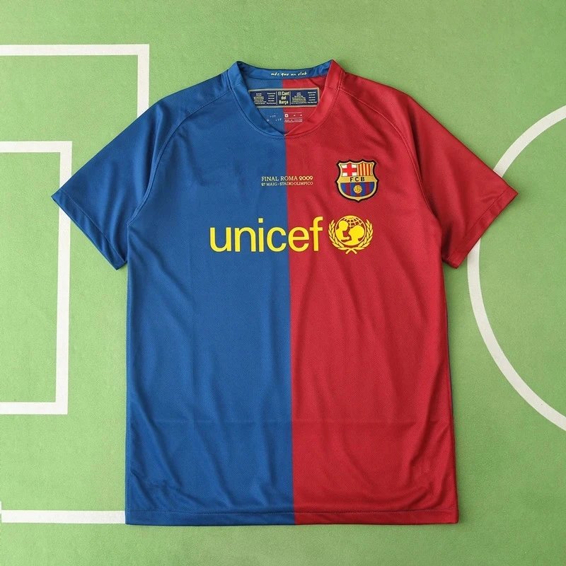 Barcelona Home Jersey 0809 Thai Version (Please note customization information when placing order, sending messages does not count)