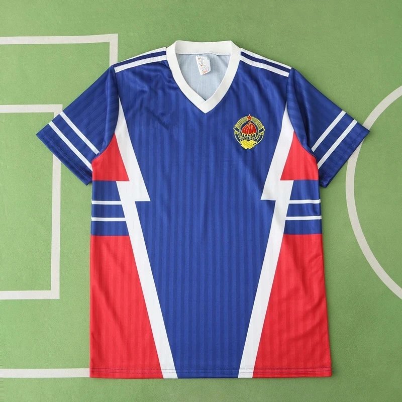 1990 Yugoslavia Home Blue Thai Version (Please leave customization details in the order notes; messages will not be accepted)