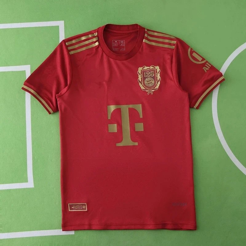 2024-25 Bayern Munich 125th Anniversary Red Player Version (Please note customization info when placing the order; messages are not accepted)