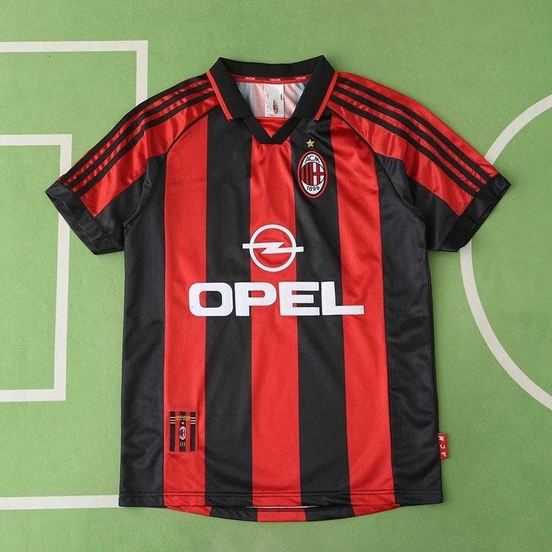 98-99 AC Milan Home Thai Version (Please note customization info in order remarks; messages not accepted)