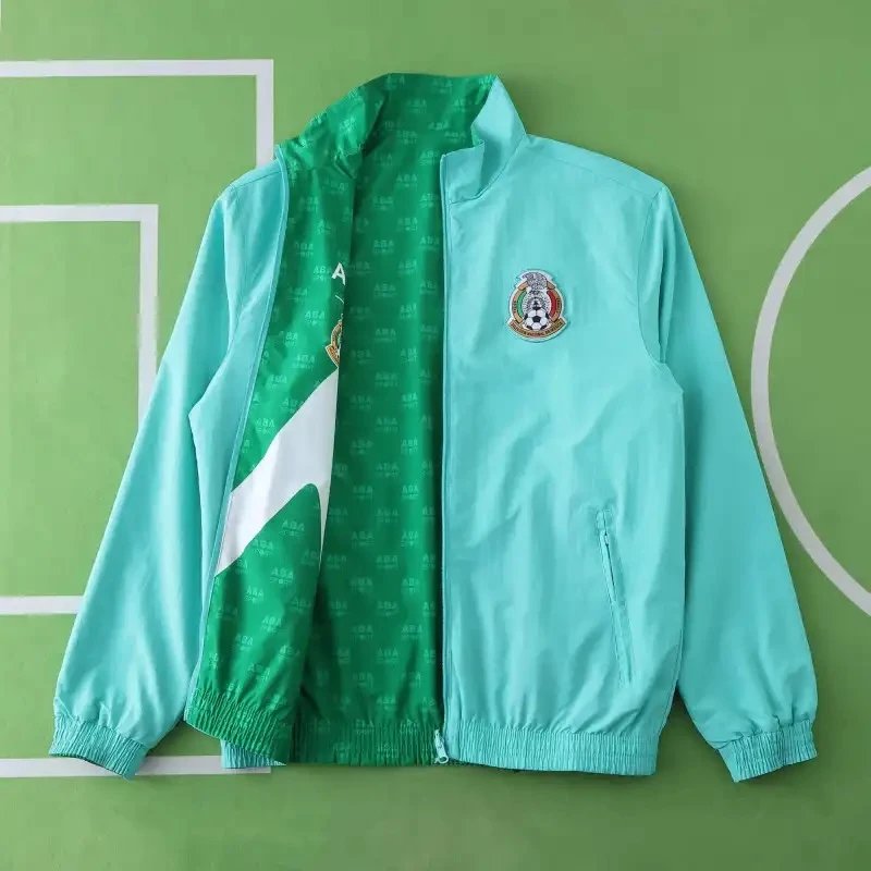 1995 Mexico Green/Blue Reversible Jersey (Please Note Customization Info in Order Remarks, Messages Not Accepted)