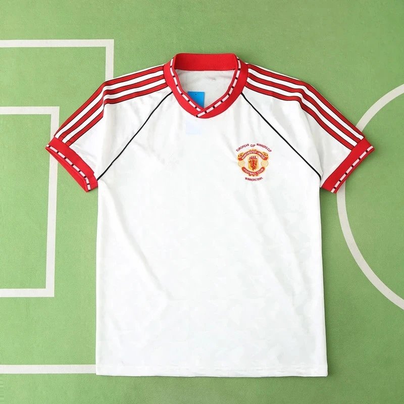 9091 Manchester United Away White Thai Version (Please note customization info when placing order, messages not counted)