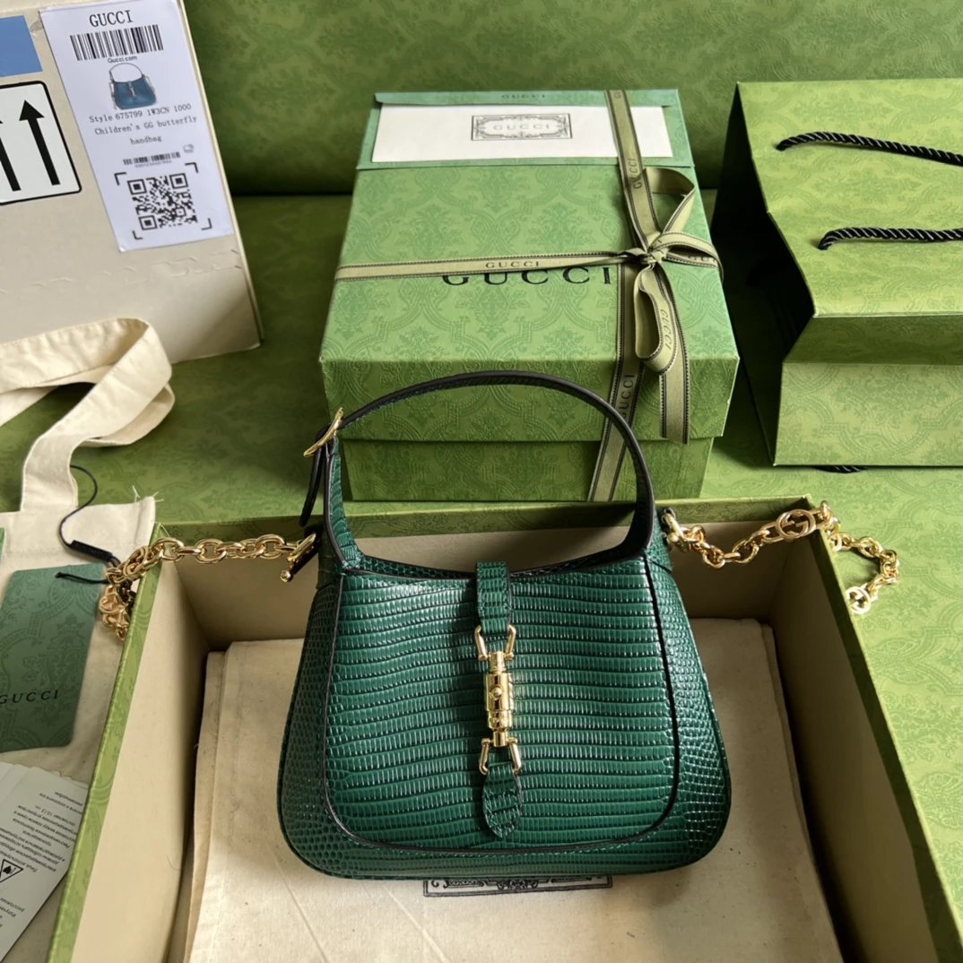 Gucci Jackie 1961 Mini GG Crystal Canvas Shoulder Bag
