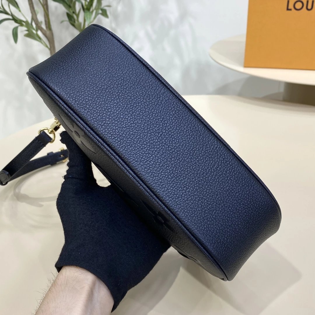 Louis Vuitton Monogram Empreinte Hobo Bag (Navy Blue)