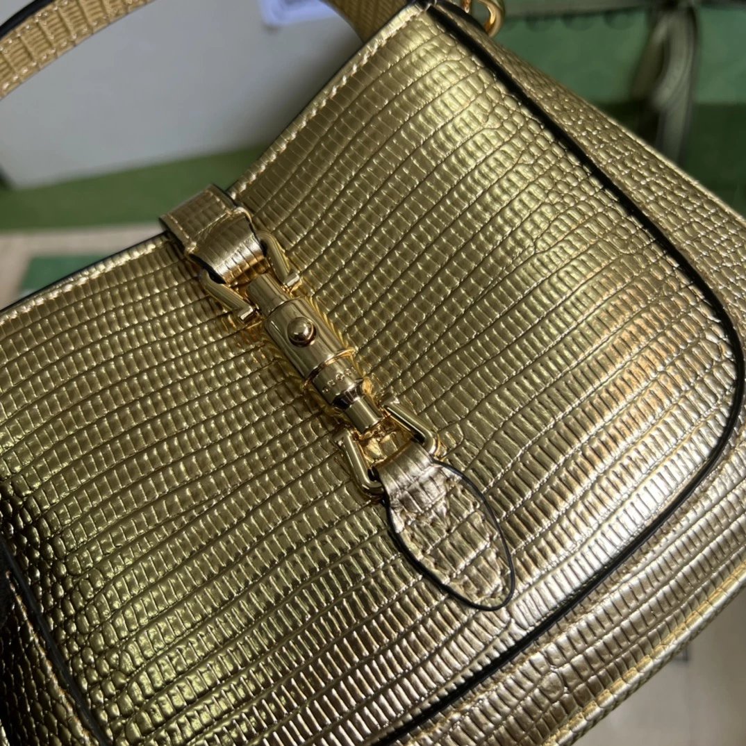 Gucci Jackie 1961 Mini GG Crystal Canvas Shoulder Bag