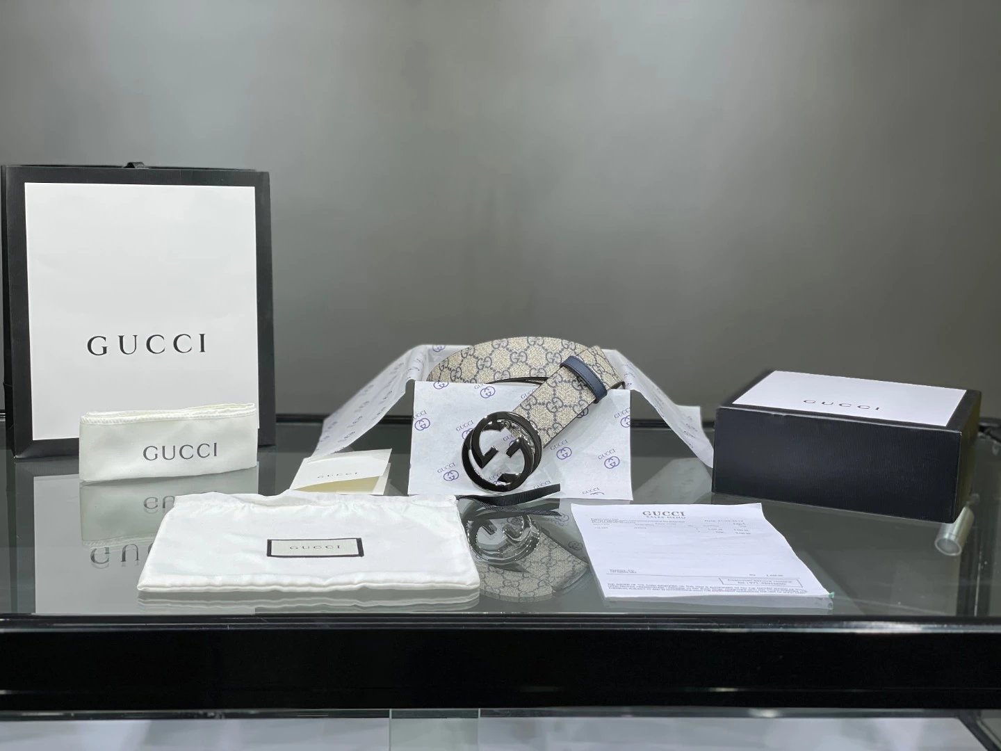 Gucci GG Supreme Belt