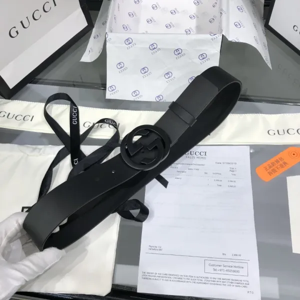 Gucci GG Marmont Leather Belt Black - 2