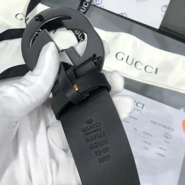 Gucci GG Marmont Leather Belt Black - 4