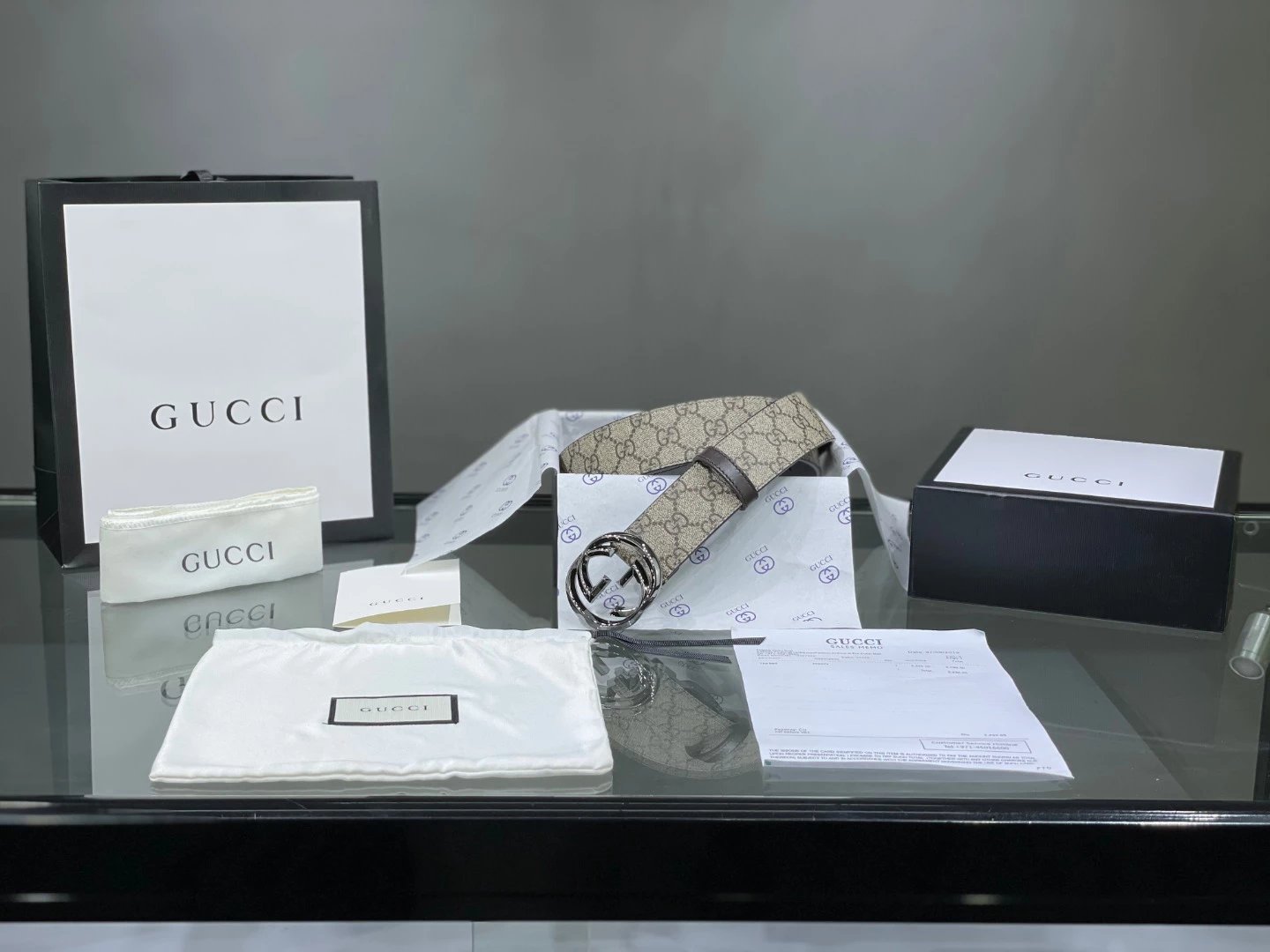 Gucci GG Supreme Belt