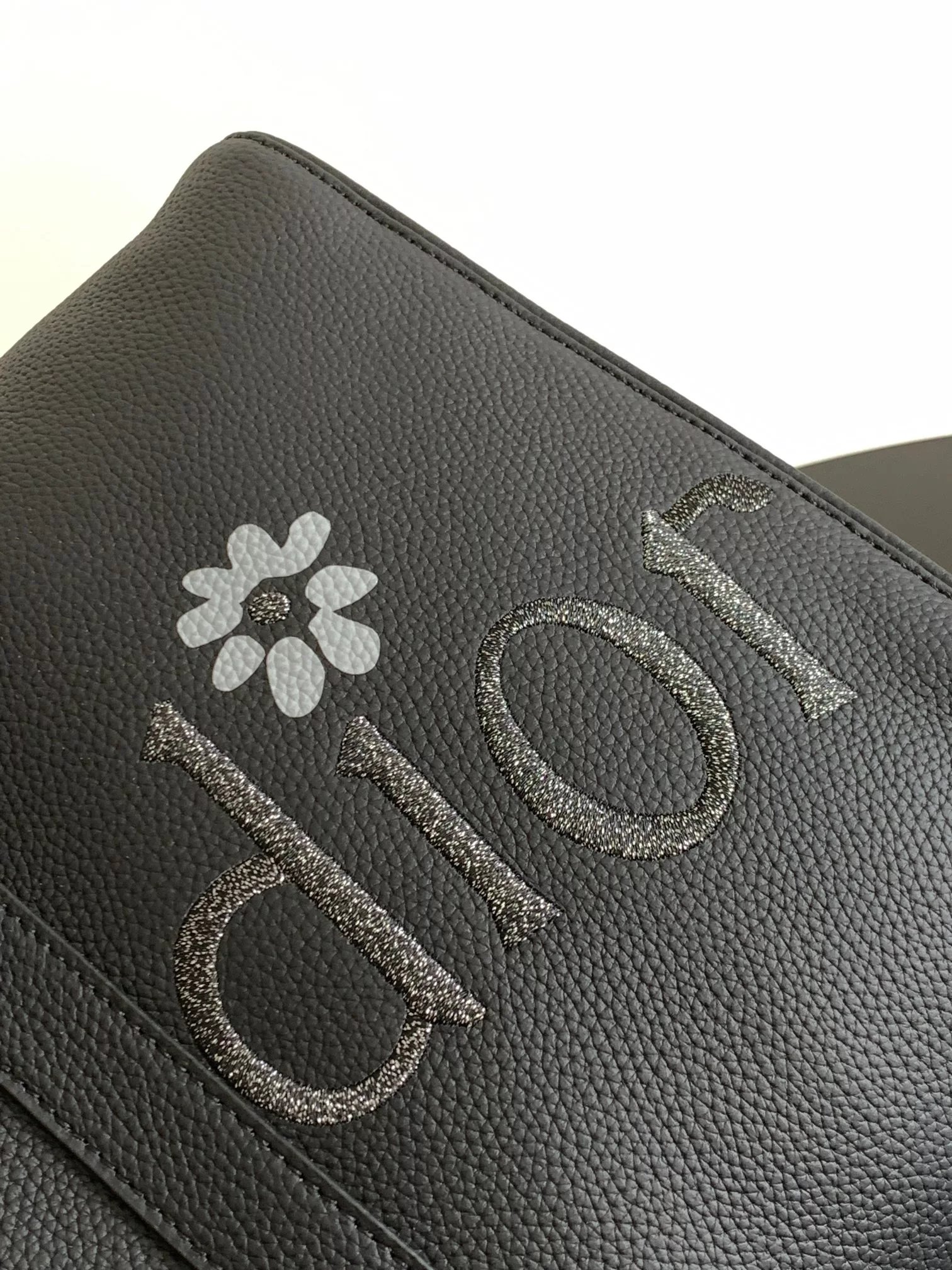 Dior Dior Travel Bag Black Grained Leather Duffle Bag - 12