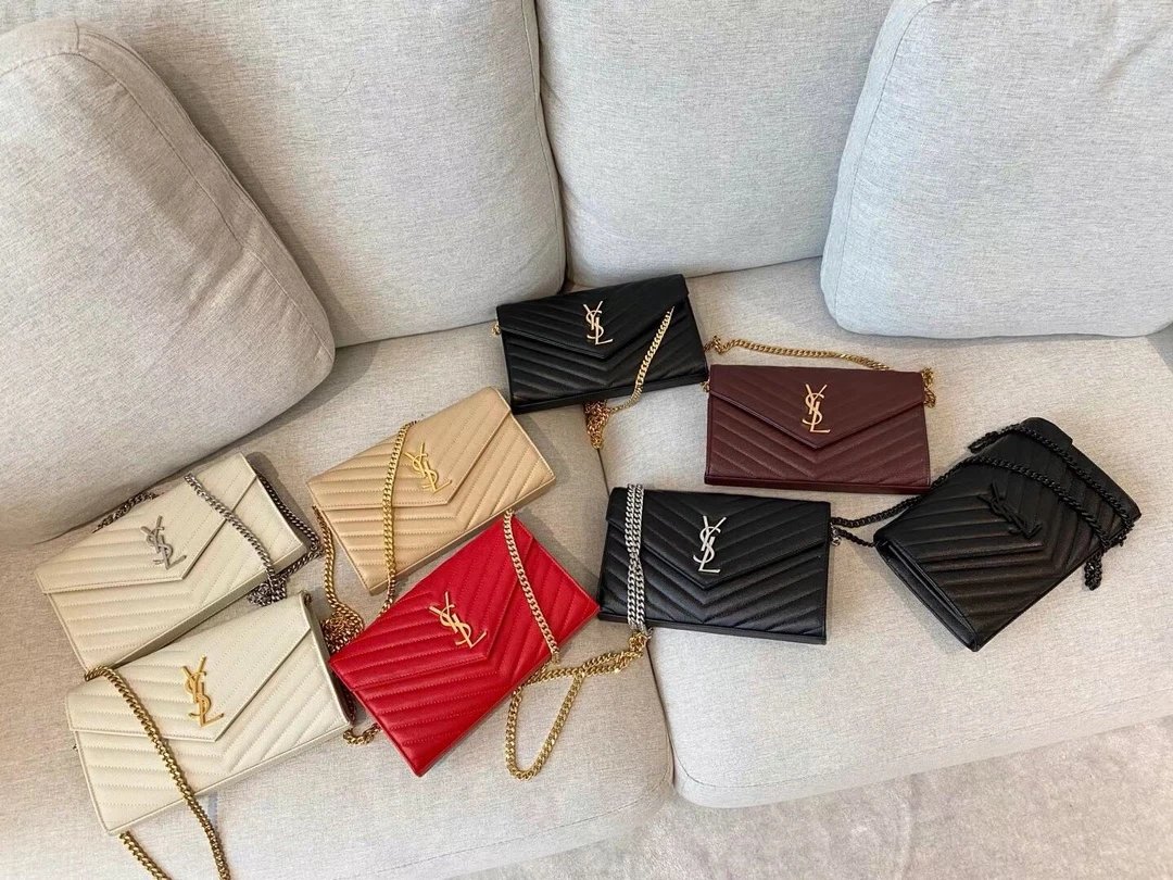 Saint Laurent Chain Wallets