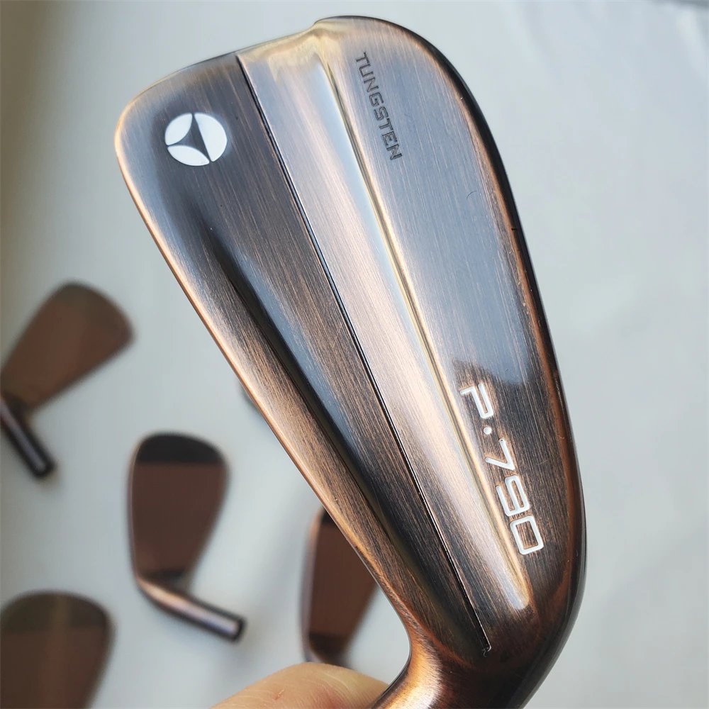 Taylormade new 2024 P790 copper with grip and shaft. Assemble the shaft and grip of the copper golf iron