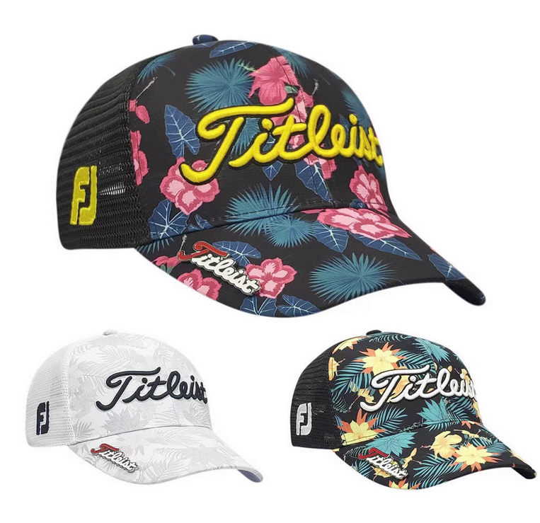 Titleist高尔夫帽三色遮荫可调透气