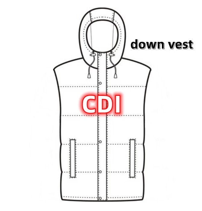 Item Thumbnail for TopMan CDI Down Gilet Hat Webbing Vest