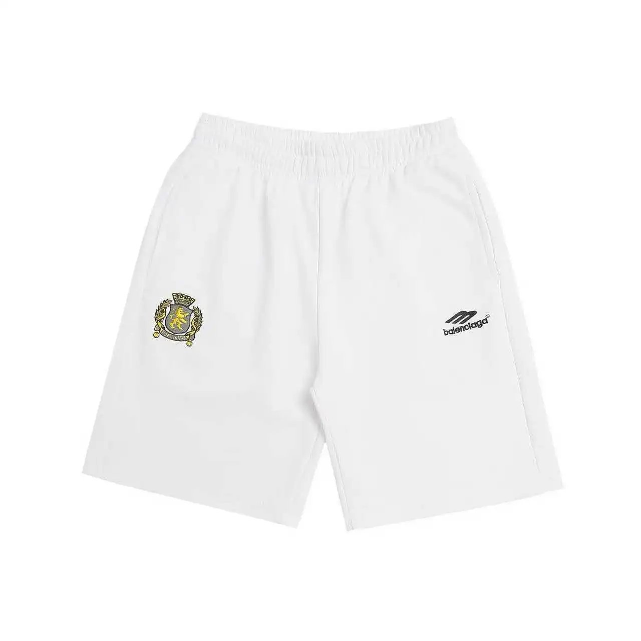 Prada Shorts Elastic-Waist Nylon Logo-Plaque — 7
