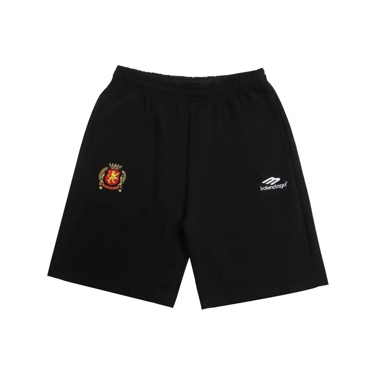 Prada Shorts Elastic-Waist Nylon Logo-Plaque — 6