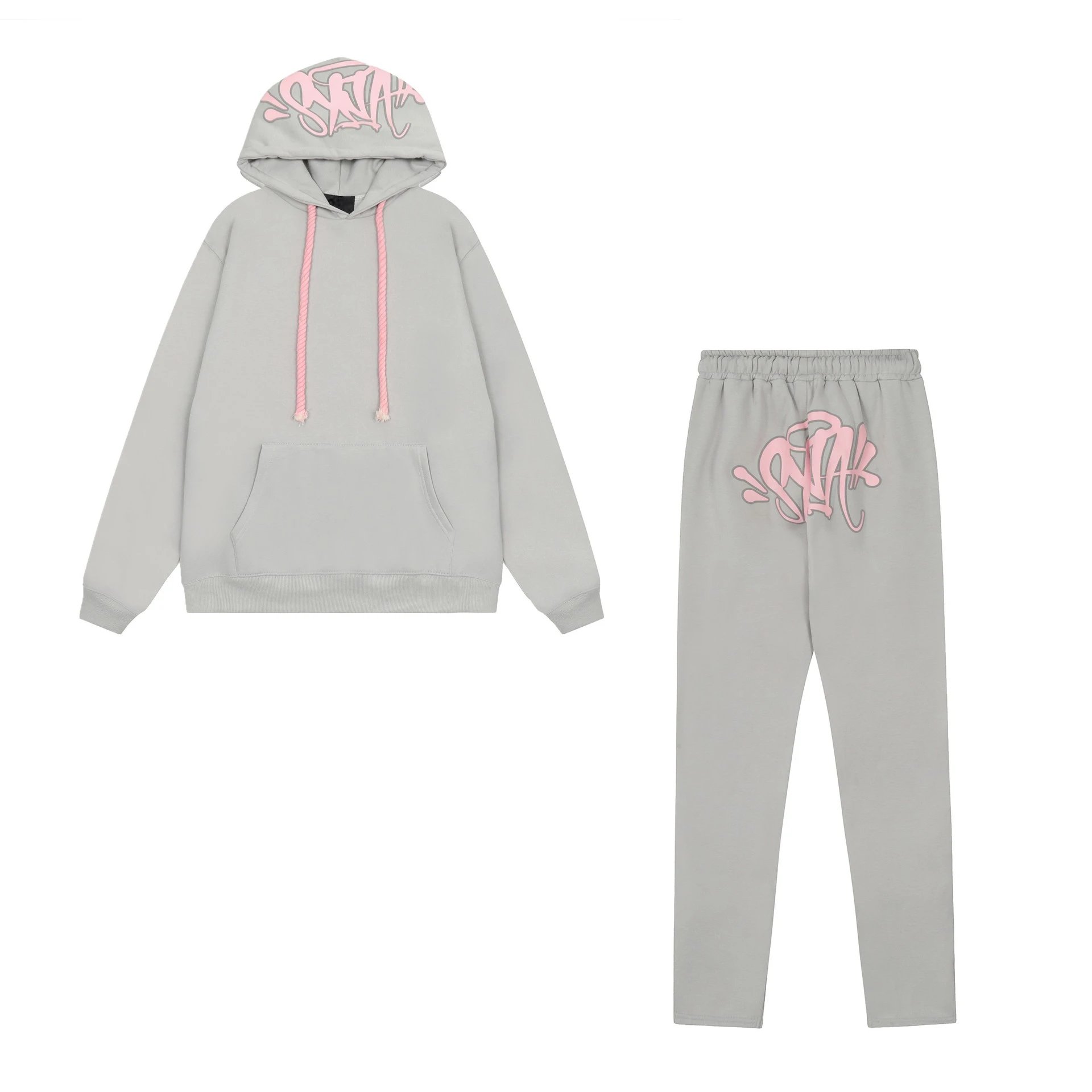 Gallery Dept. Graffiti Print Sweat Shorts Gray Pink - 16
