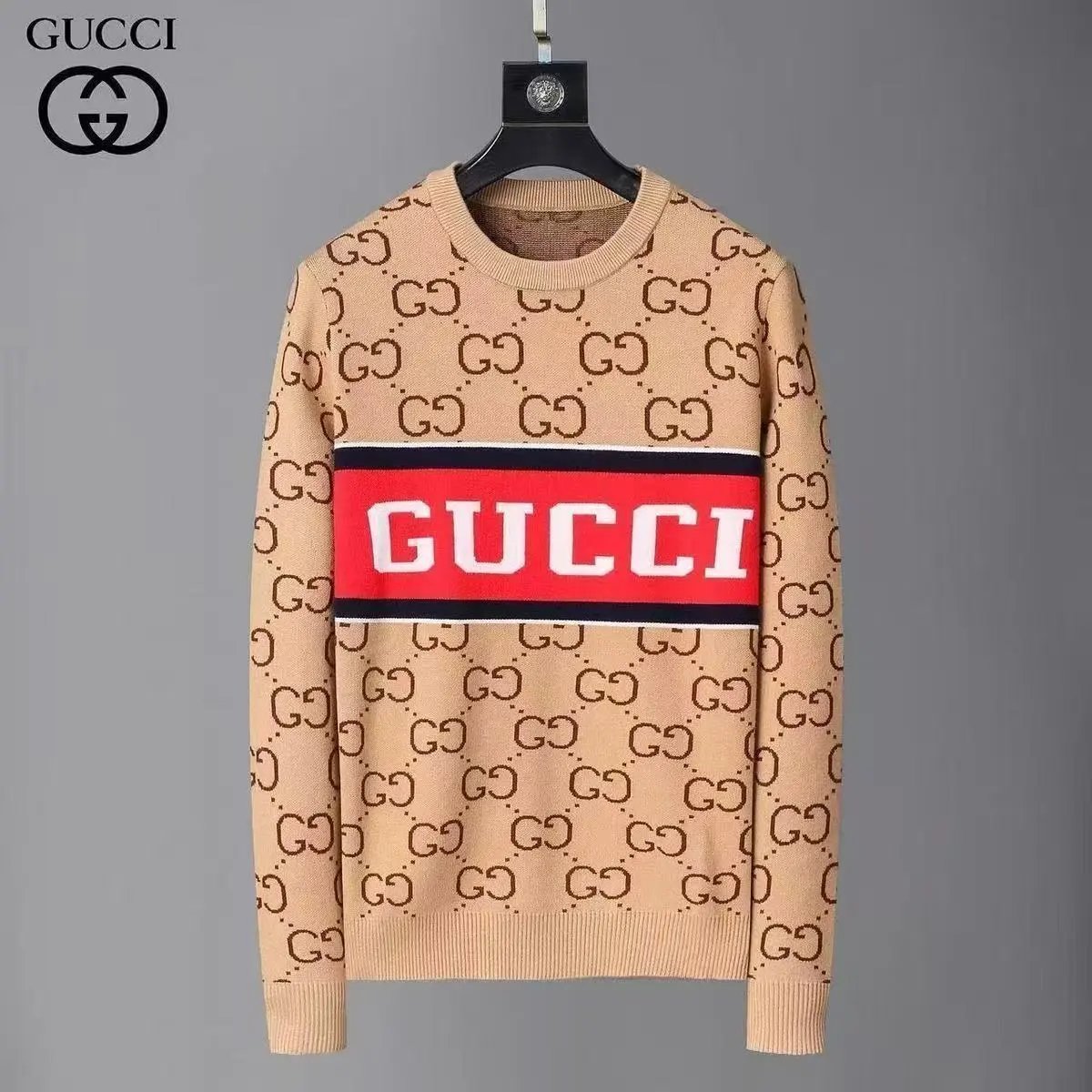 Prada Knitwear Crewneck logo knit sweater image 13