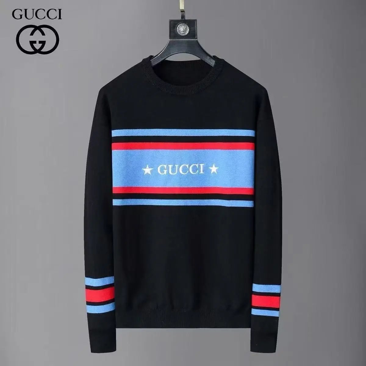 Prada Knitwear Crewneck logo knit sweater — 5