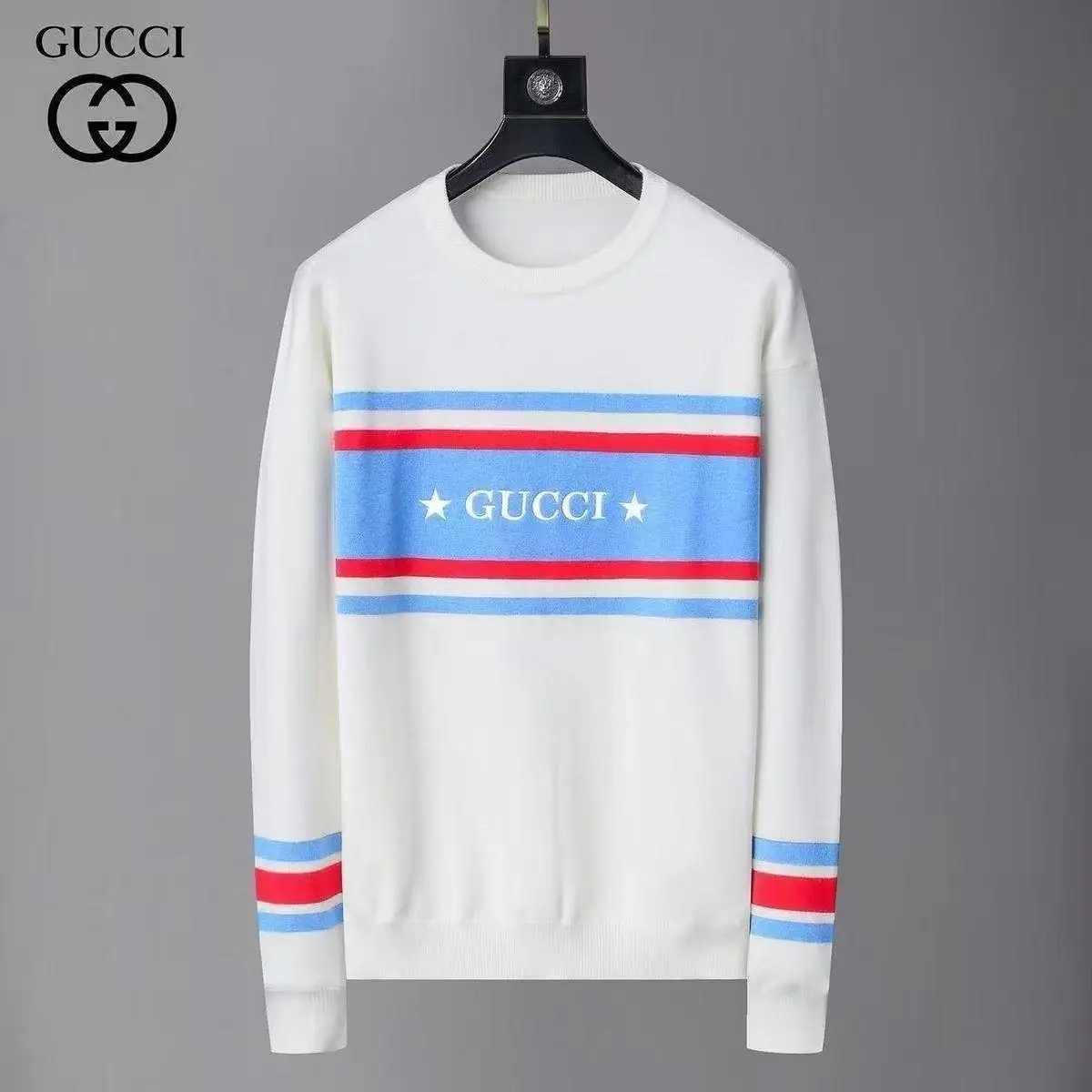 Prada Knitwear Crewneck logo knit sweater — 4