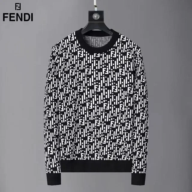 Prada Knitwear Crewneck logo knit sweater product detail image 15