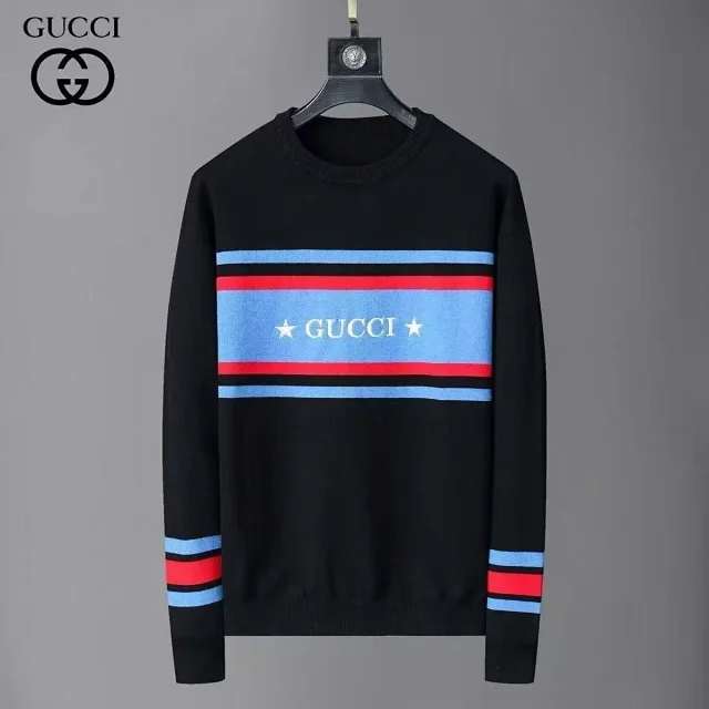 Prada Knitwear Crewneck logo knit sweater product detail image 11