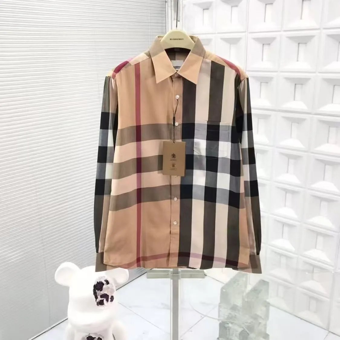 Burberry Shirts Check Button-Down Shirt image 9